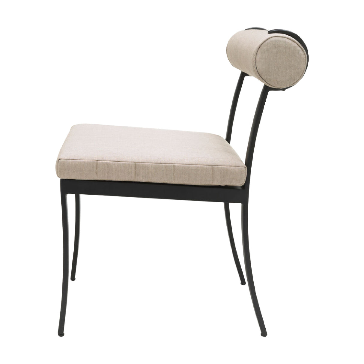 Modern European furniture - Black Aluminum Outdoor Dining Chairs (2) - www.oroa.com | Oroa.com