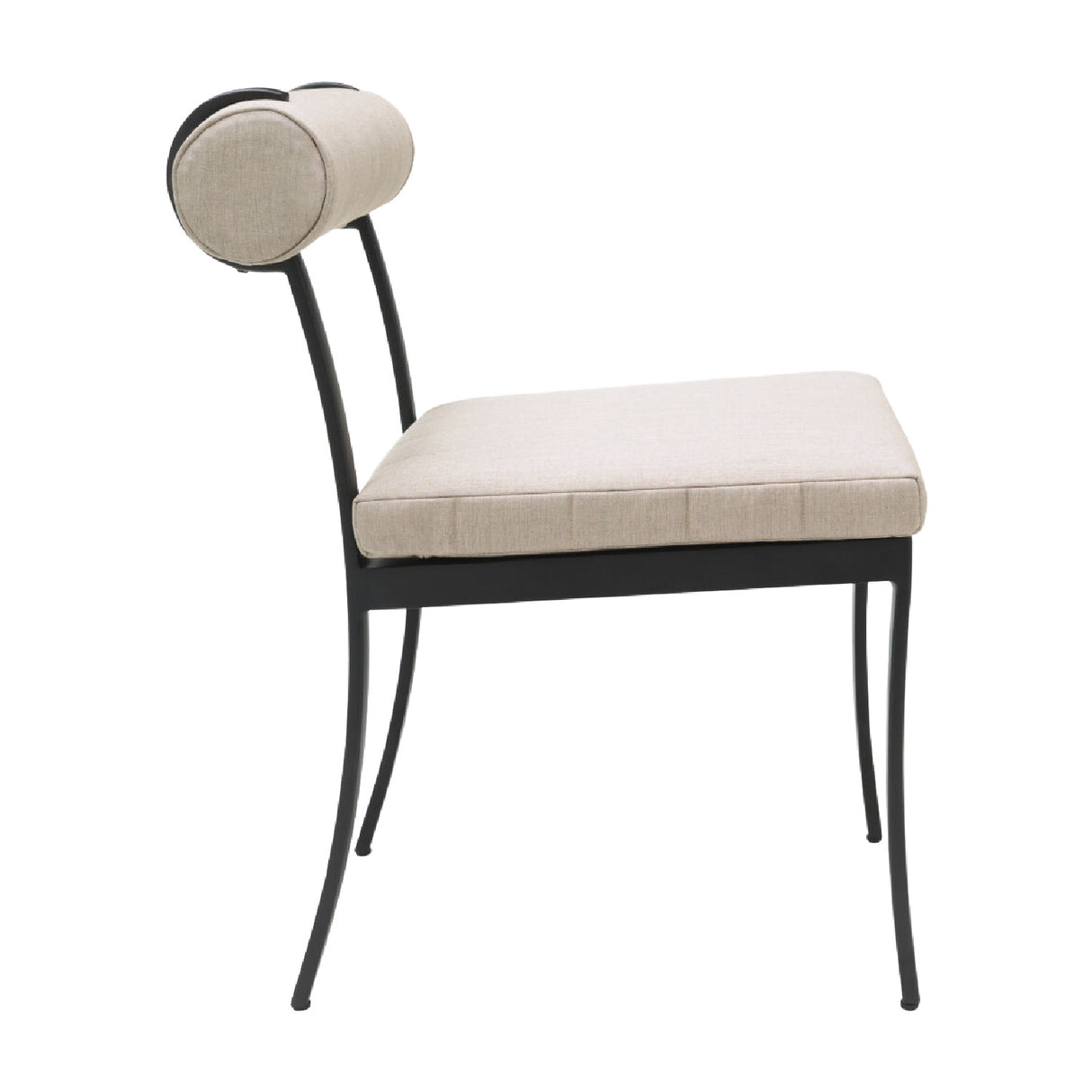 Modern European furniture - Black Aluminum Outdoor Dining Chairs (2) - www.oroa.com | Oroa.com