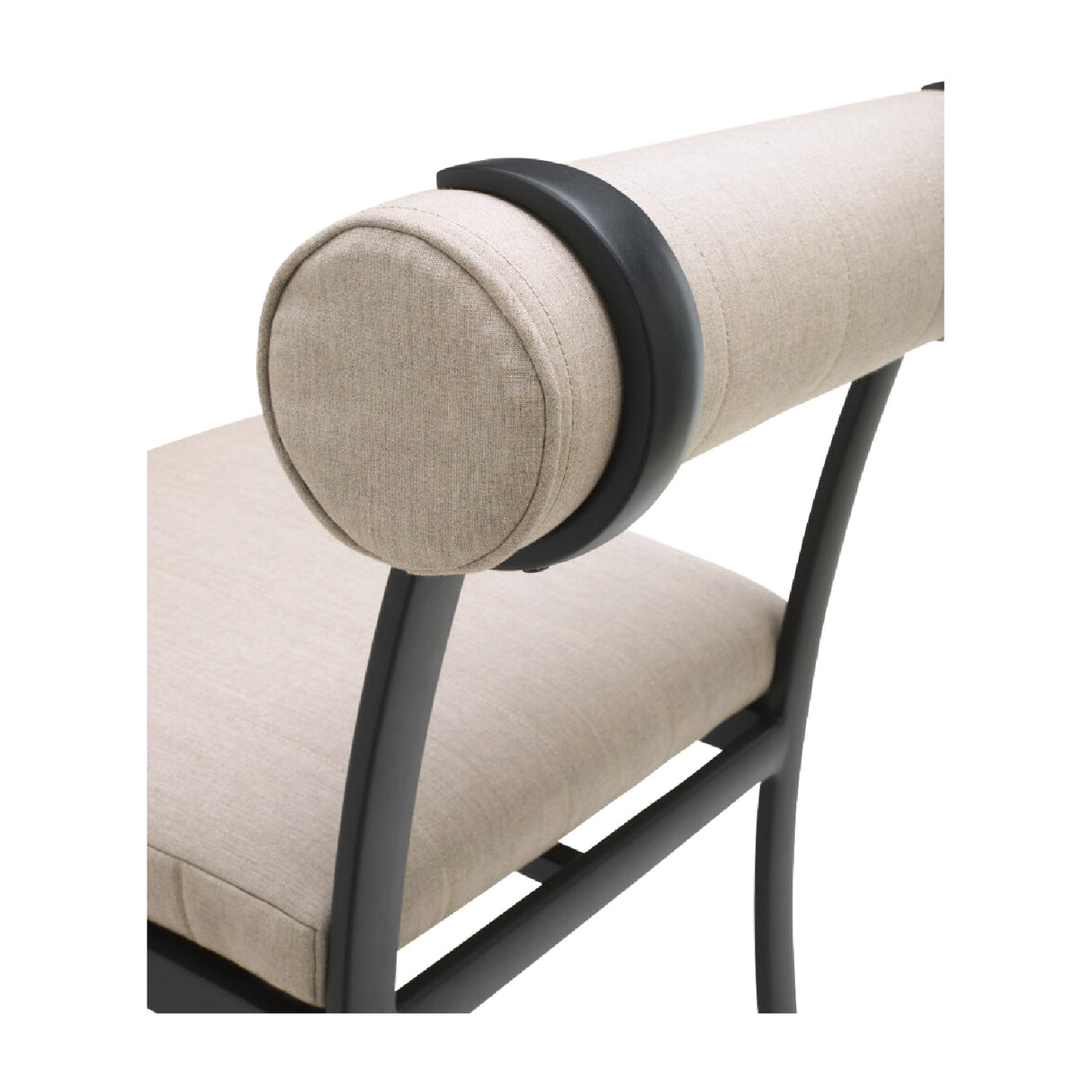 Modern European furniture - Black Aluminum Outdoor Dining Chairs (2) - www.oroa.com | Oroa.com