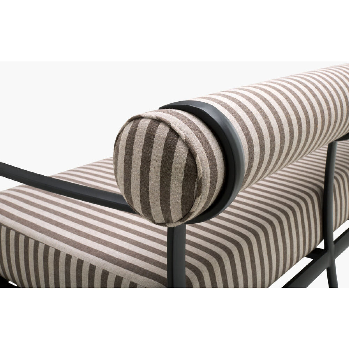 Modern European furniture - Black Aluminum Outdoor Sofa - www.oroa.com | Oroa.com