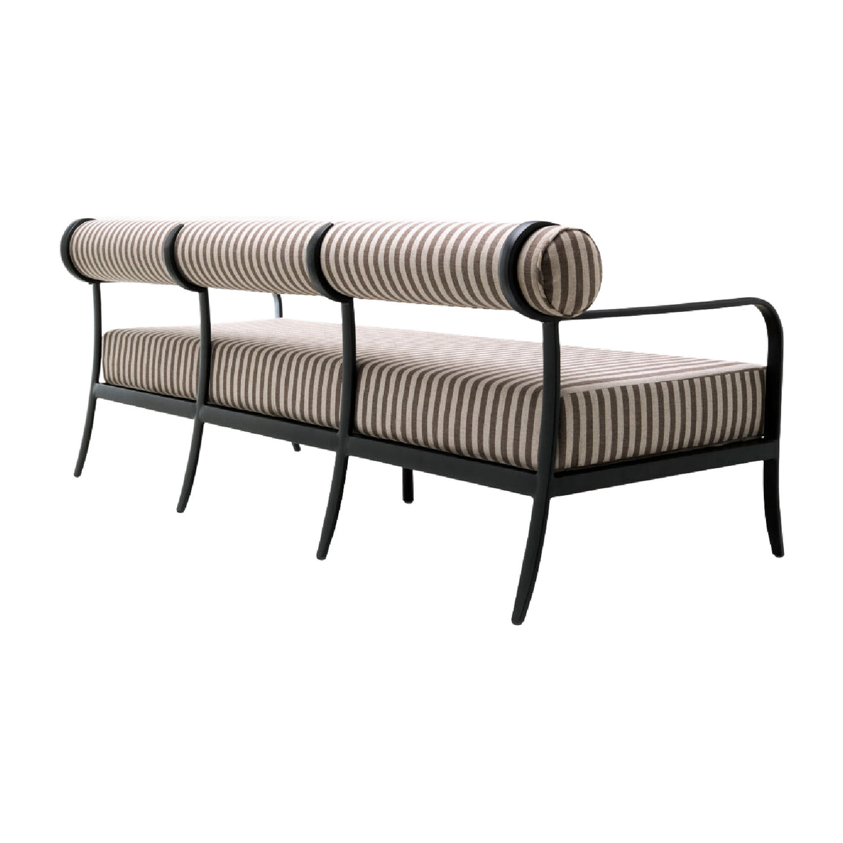 Modern European furniture - Black Aluminum Outdoor Sofa - www.oroa.com | Oroa.com