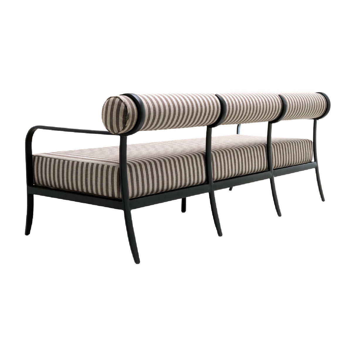 Modern European furniture - Black Aluminum Outdoor Sofa - www.oroa.com | Oroa.com