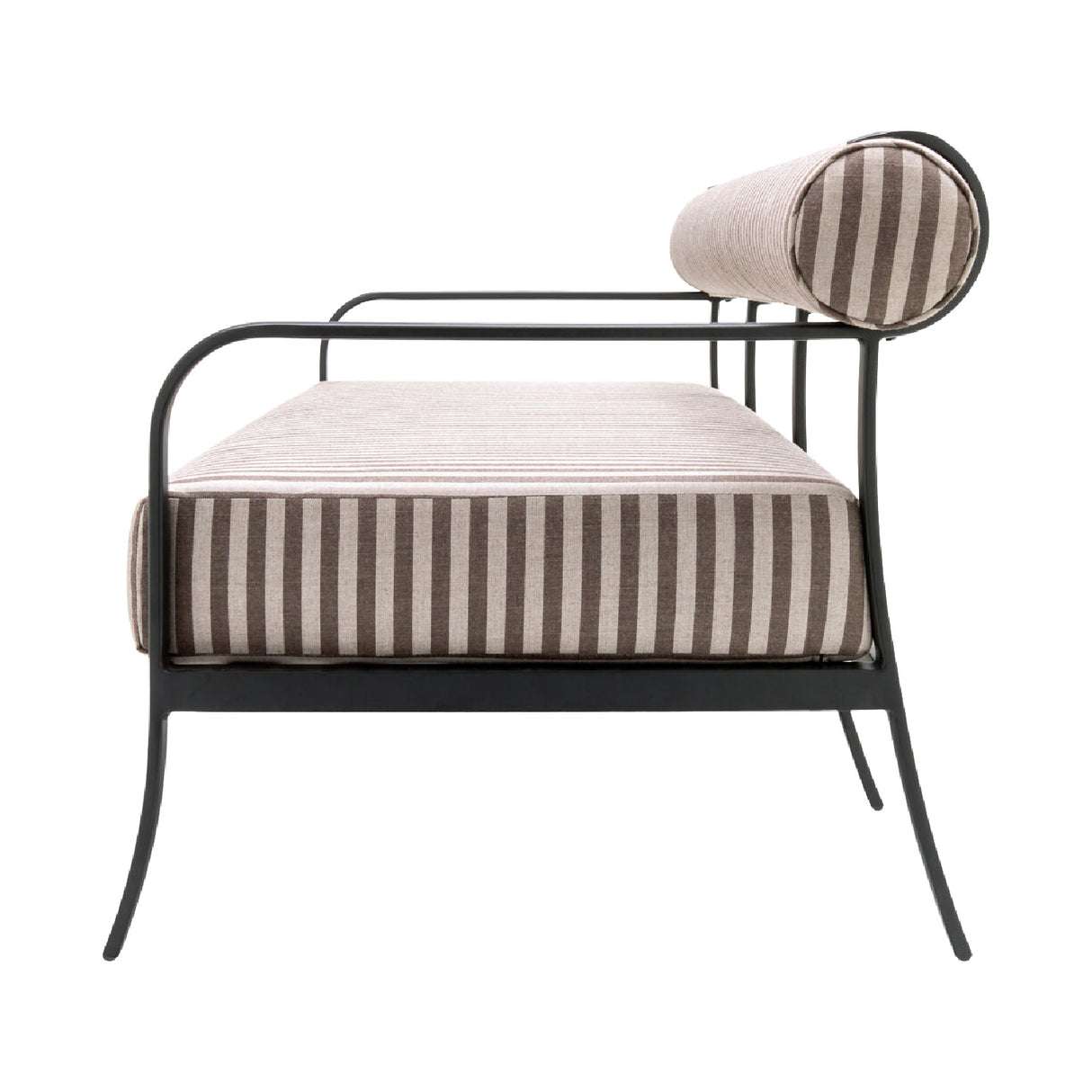 Modern European furniture - Black Aluminum Outdoor Sofa - www.oroa.com | Oroa.com