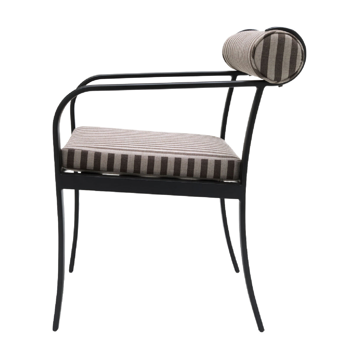 Modern European furniture - Black Aluminum Outdoor Dining Chair - www.oroa.com | Oroa.com