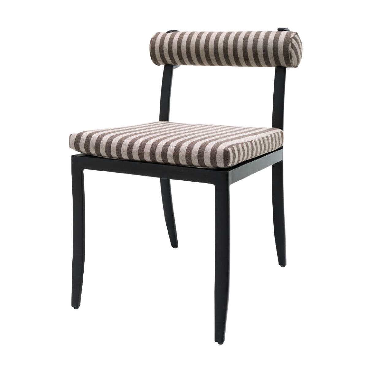 Modern European furniture - Black Aluminum Outdoor Dining Chairs (2) - www.oroa.com | Oroa.com