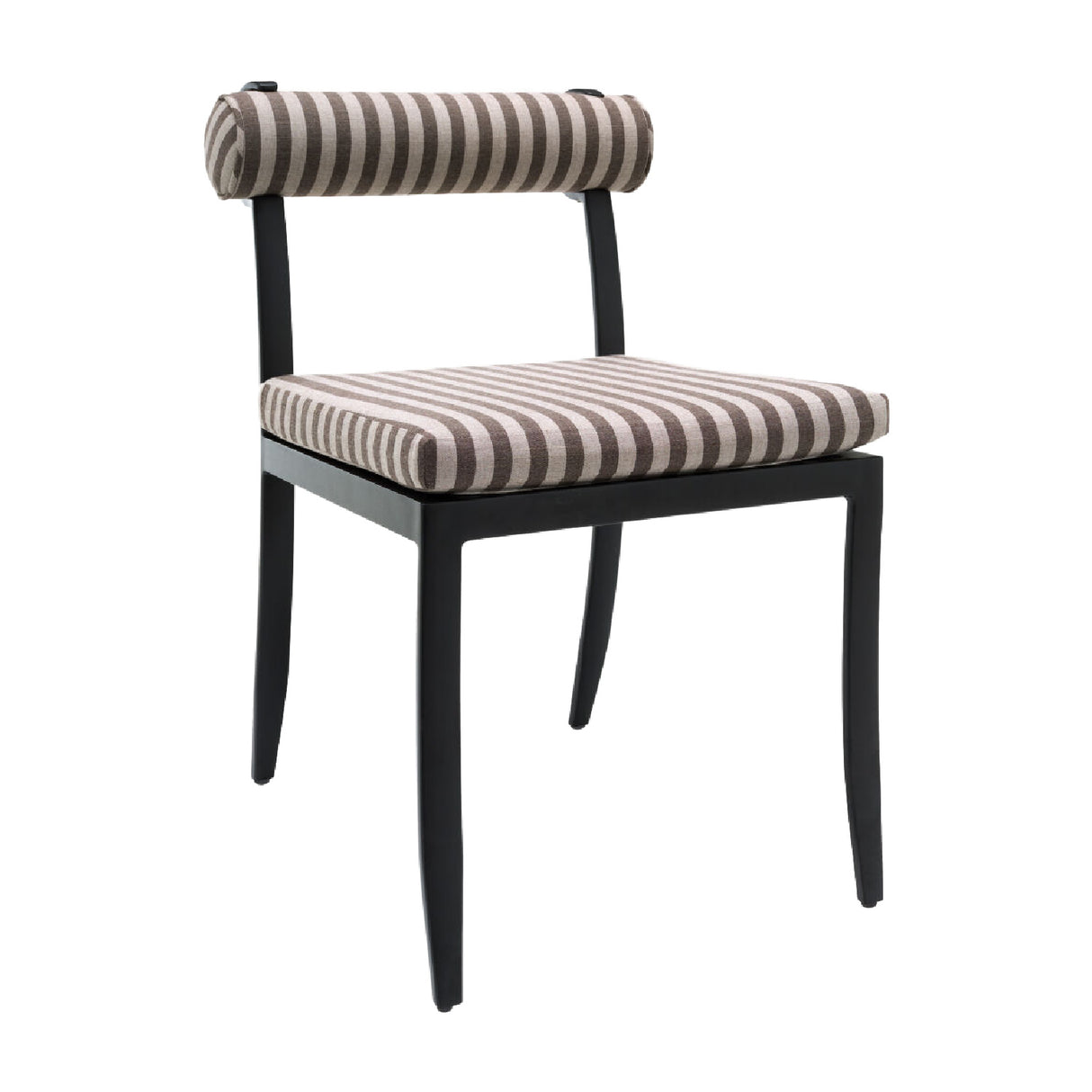 Modern European furniture - Black Aluminum Outdoor Dining Chairs (2) - www.oroa.com | Oroa.com