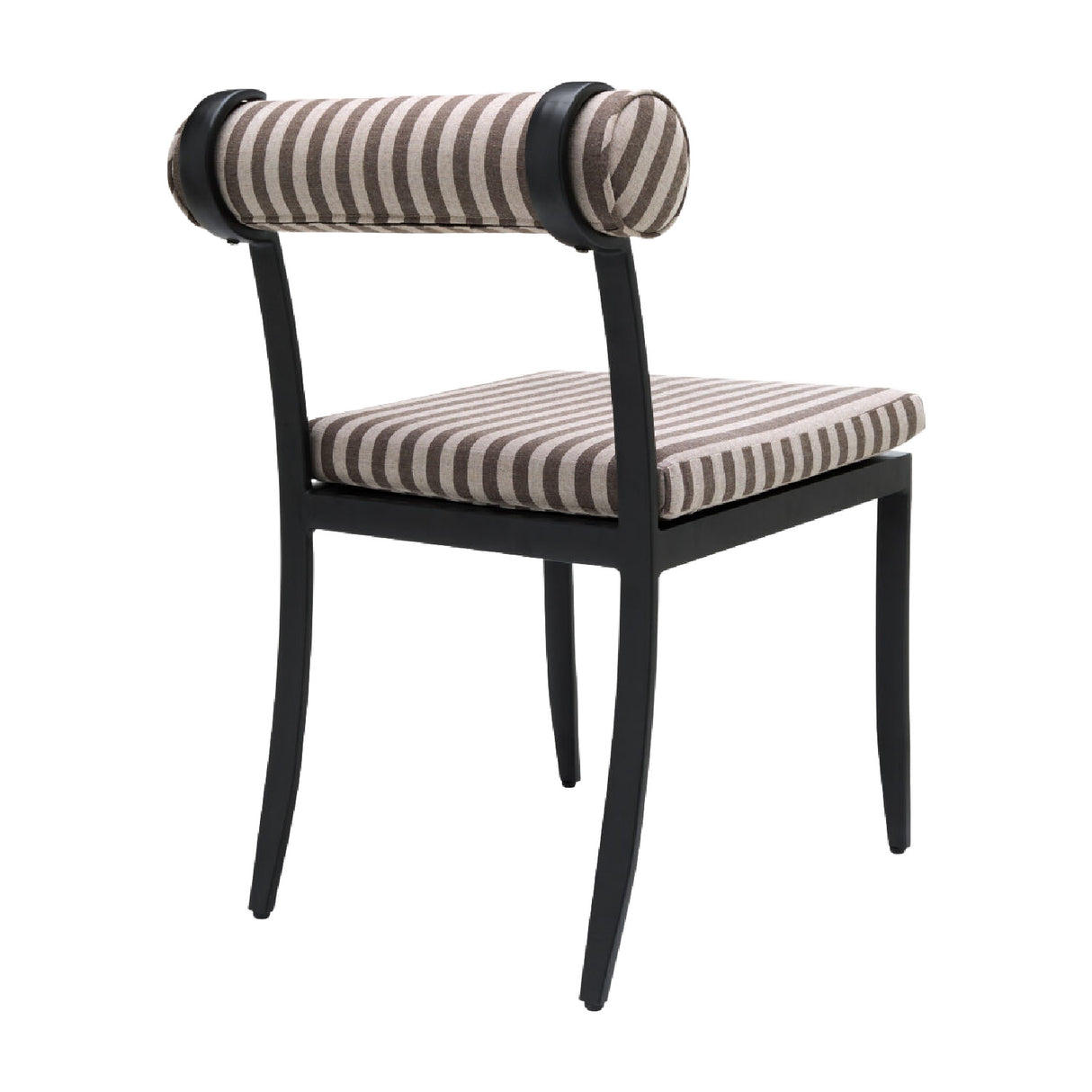 Modern European furniture - Black Aluminum Outdoor Dining Chairs (2) - www.oroa.com | Oroa.com