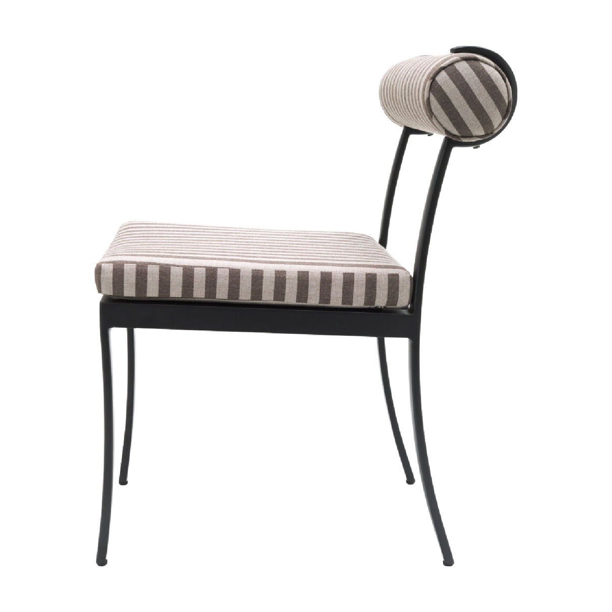 Modern European furniture - Black Aluminum Outdoor Dining Chairs (2) - www.oroa.com | Oroa.com