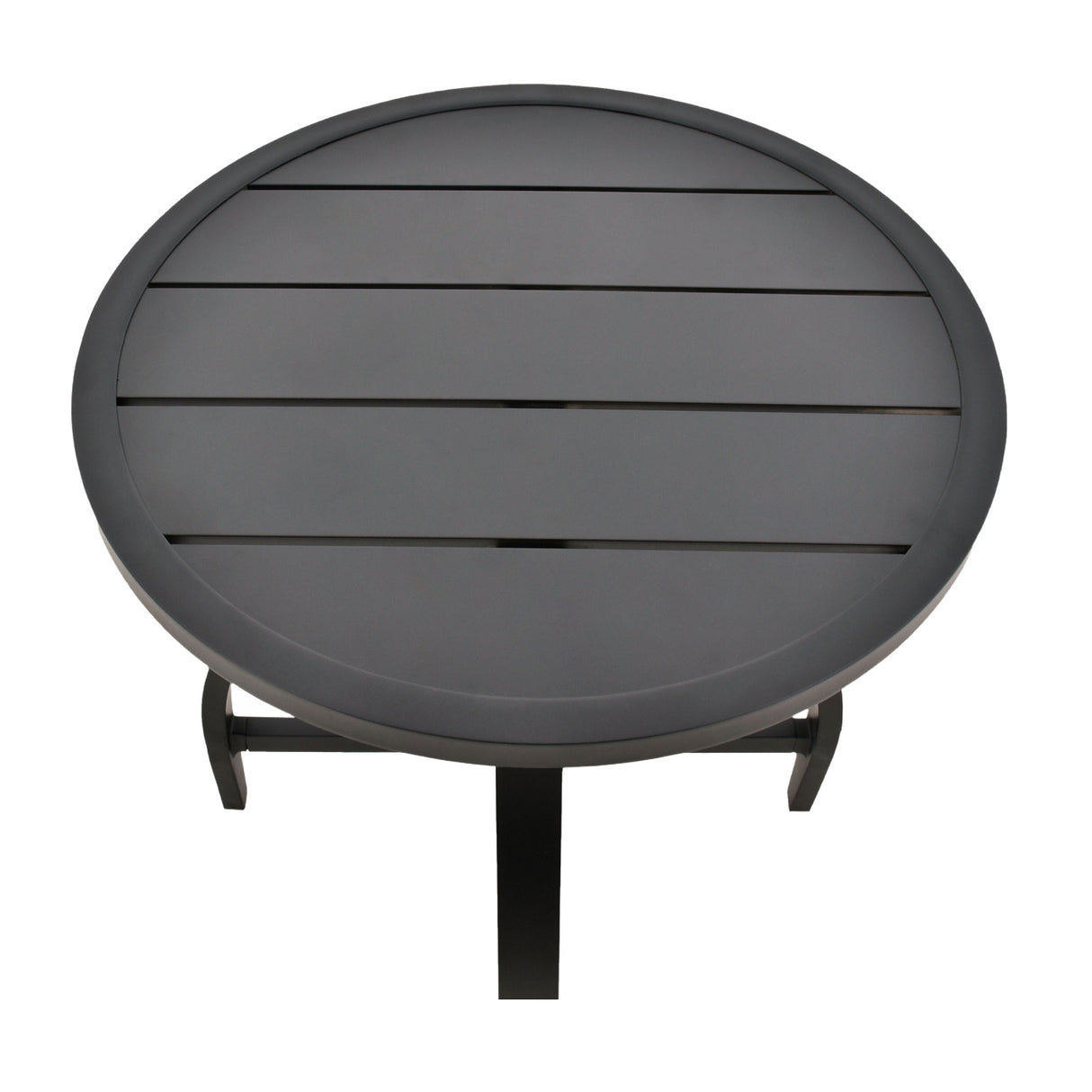 Modern European furniture - Black Aluminum Outdoor End Table - www.oroa.com | Oroa.com