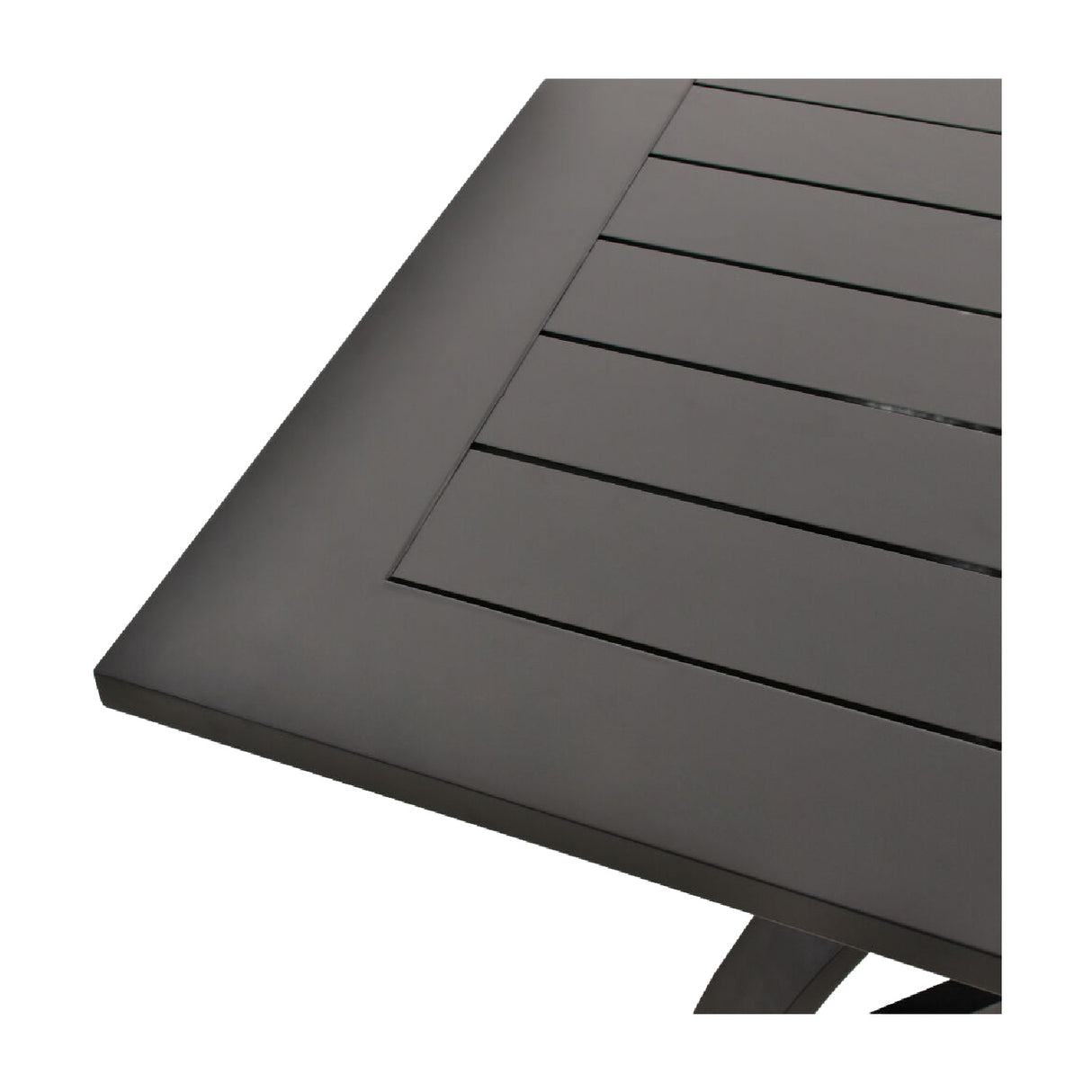 Modern European furniture - Black Aluminum Outdoor Dining Table - www.oroa.com | Oroa.com