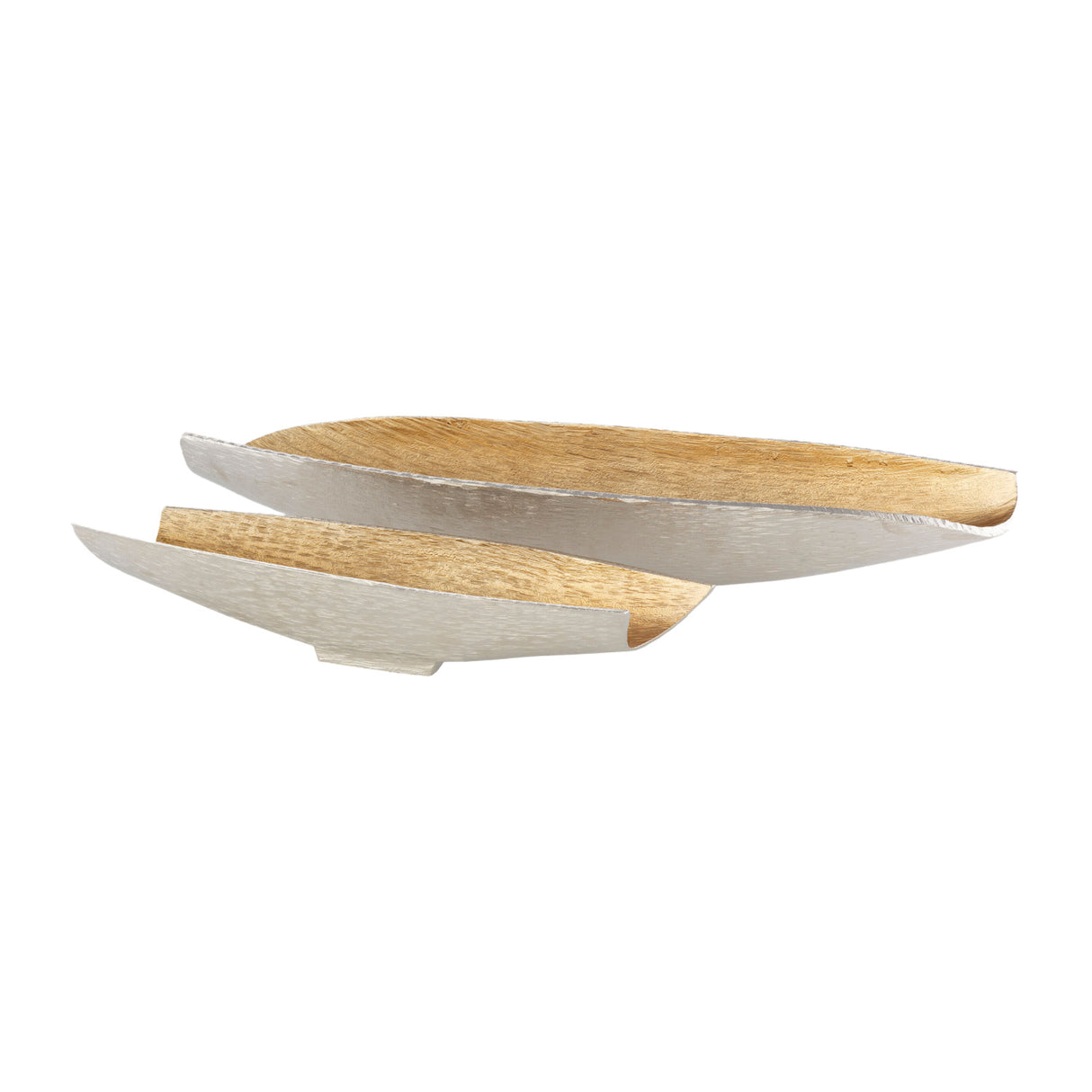 Modern European furniture - Gold Antiqued Aluminum Bowls (2) - www.oroa.com | Oroa.com