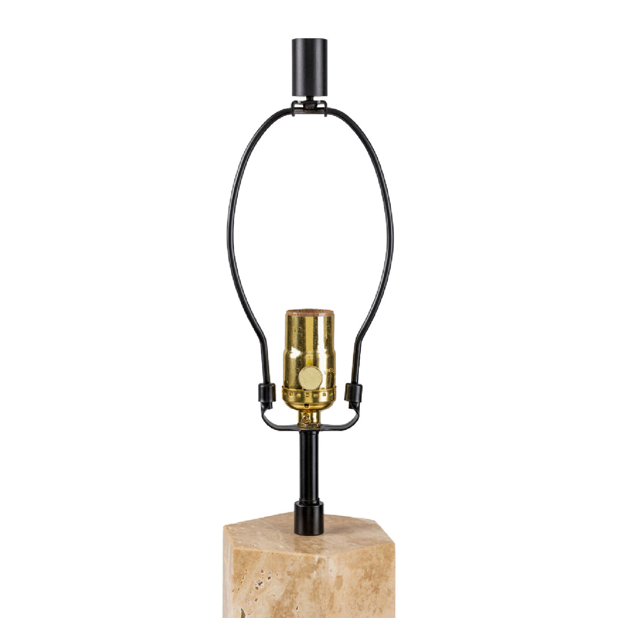Travertine Cream Linen Table Lamp | Oroa.com