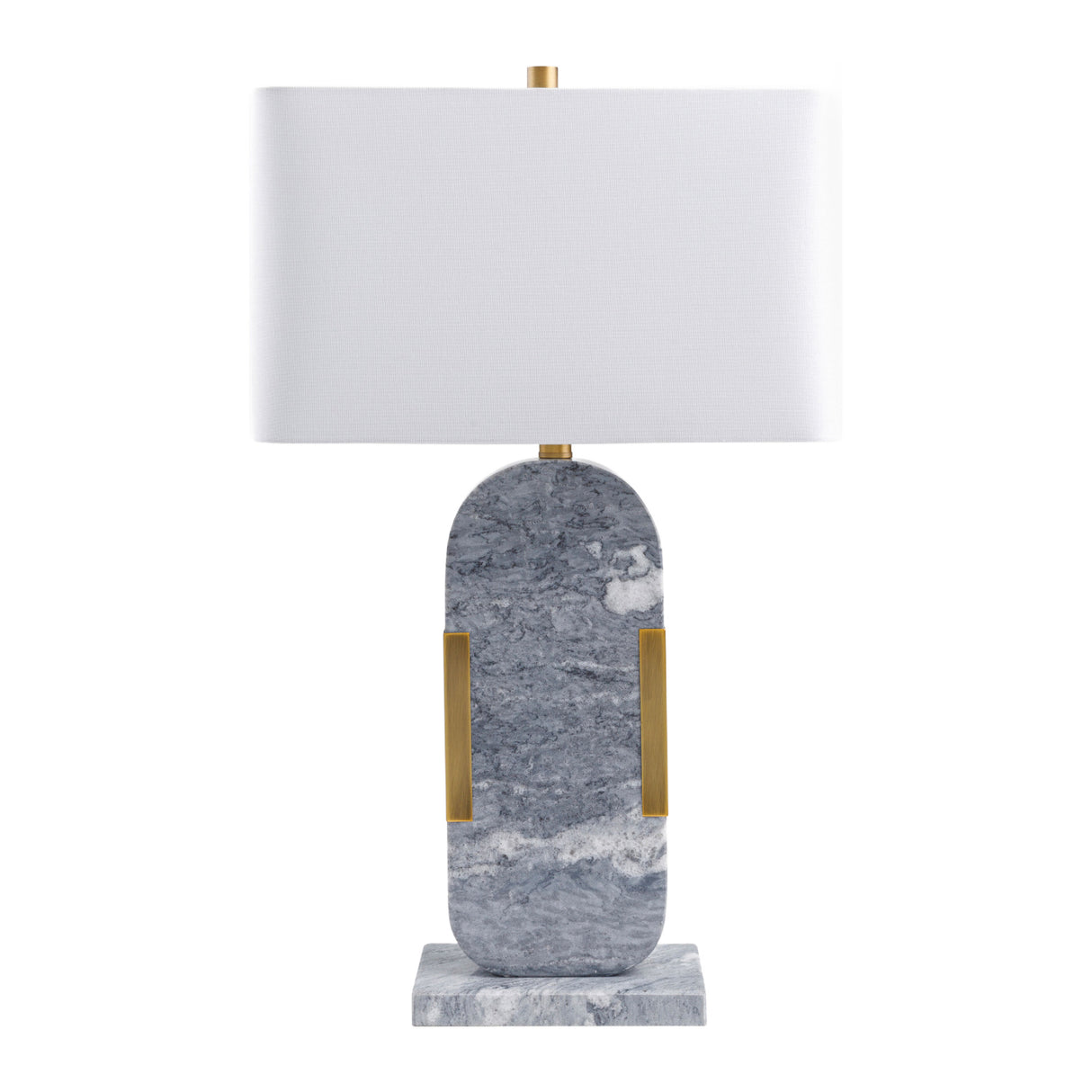 Modern European furniture - Gray Marble Accent Table Lamp - www.oroa.com | Oroa.com