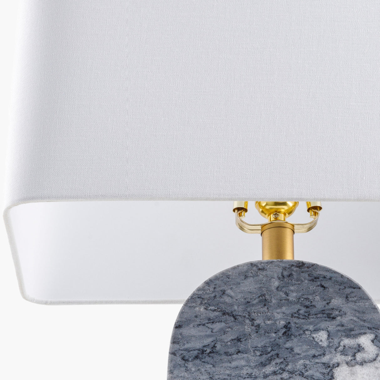 Modern European furniture - Gray Marble Accent Table Lamp - www.oroa.com | Oroa.com