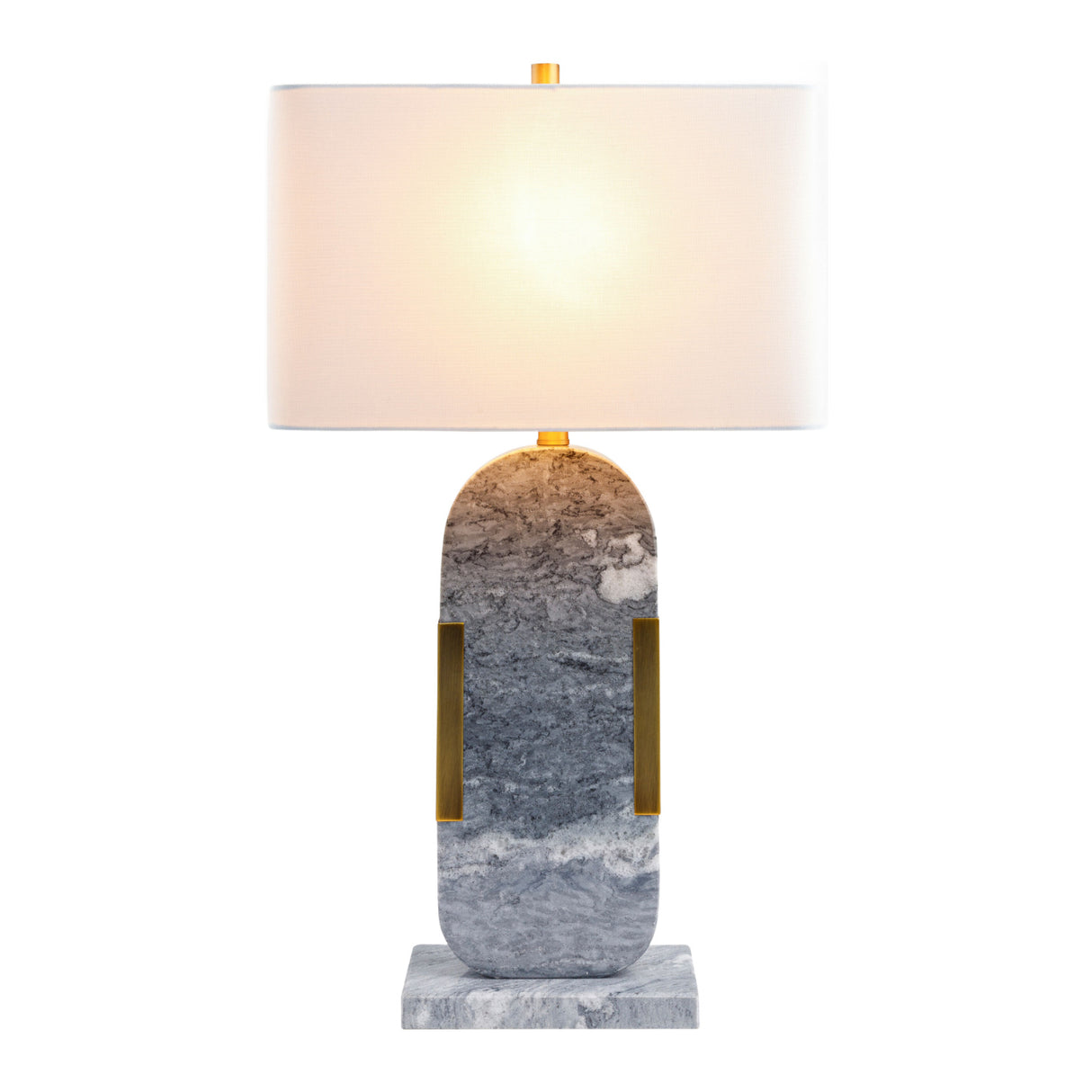 Modern European furniture - Gray Marble Accent Table Lamp - www.oroa.com | Oroa.com