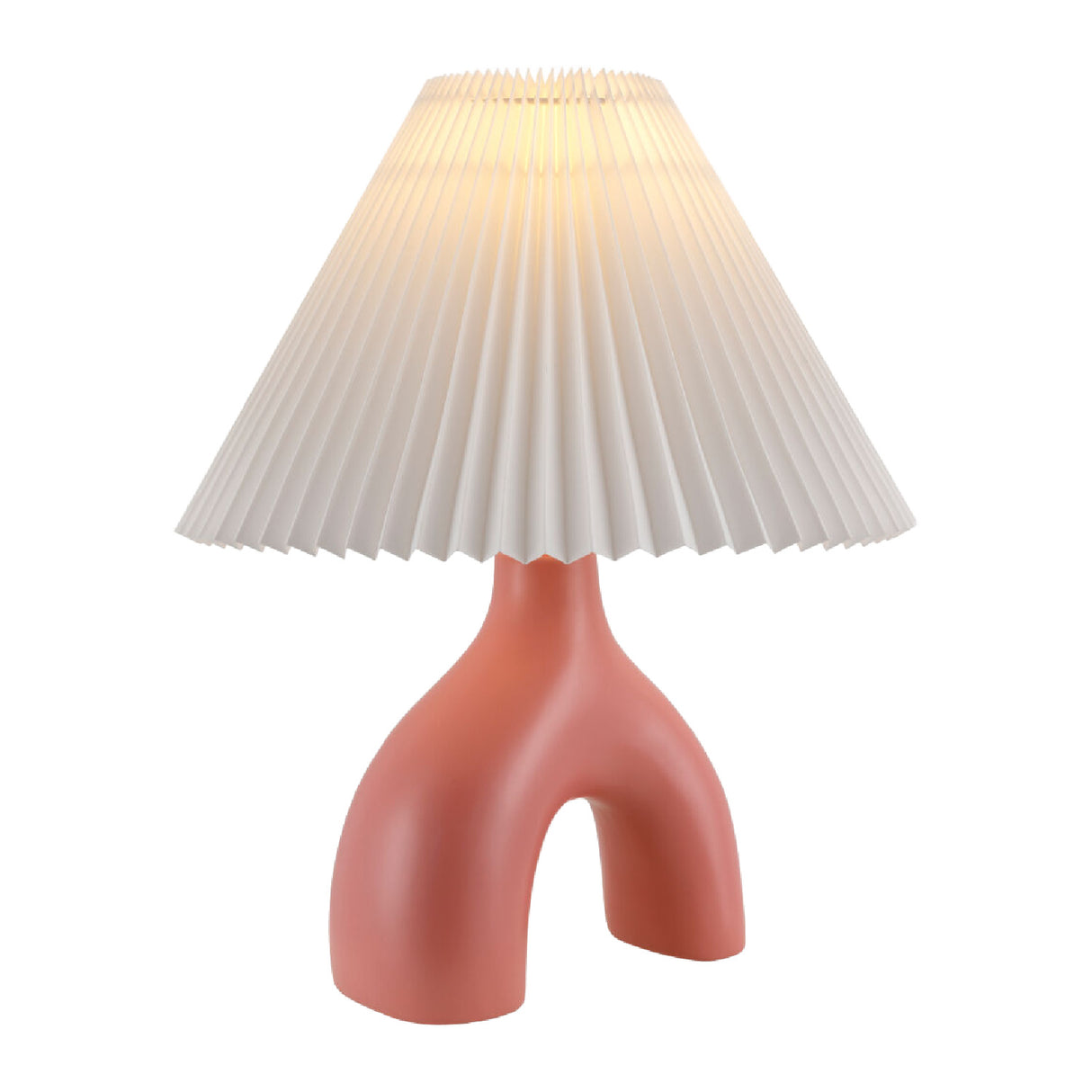Ceramic White Linen Table Lamp | Oroa.com