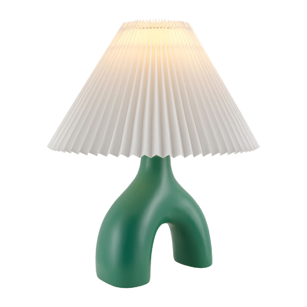 Ceramic White Linen Table Lamp | Oroa.com