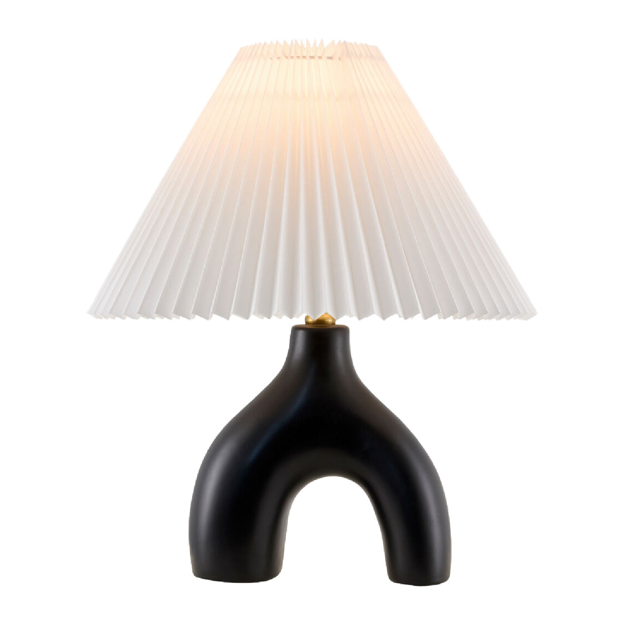 Ceramic White Linen Table Lamp | Oroa.com