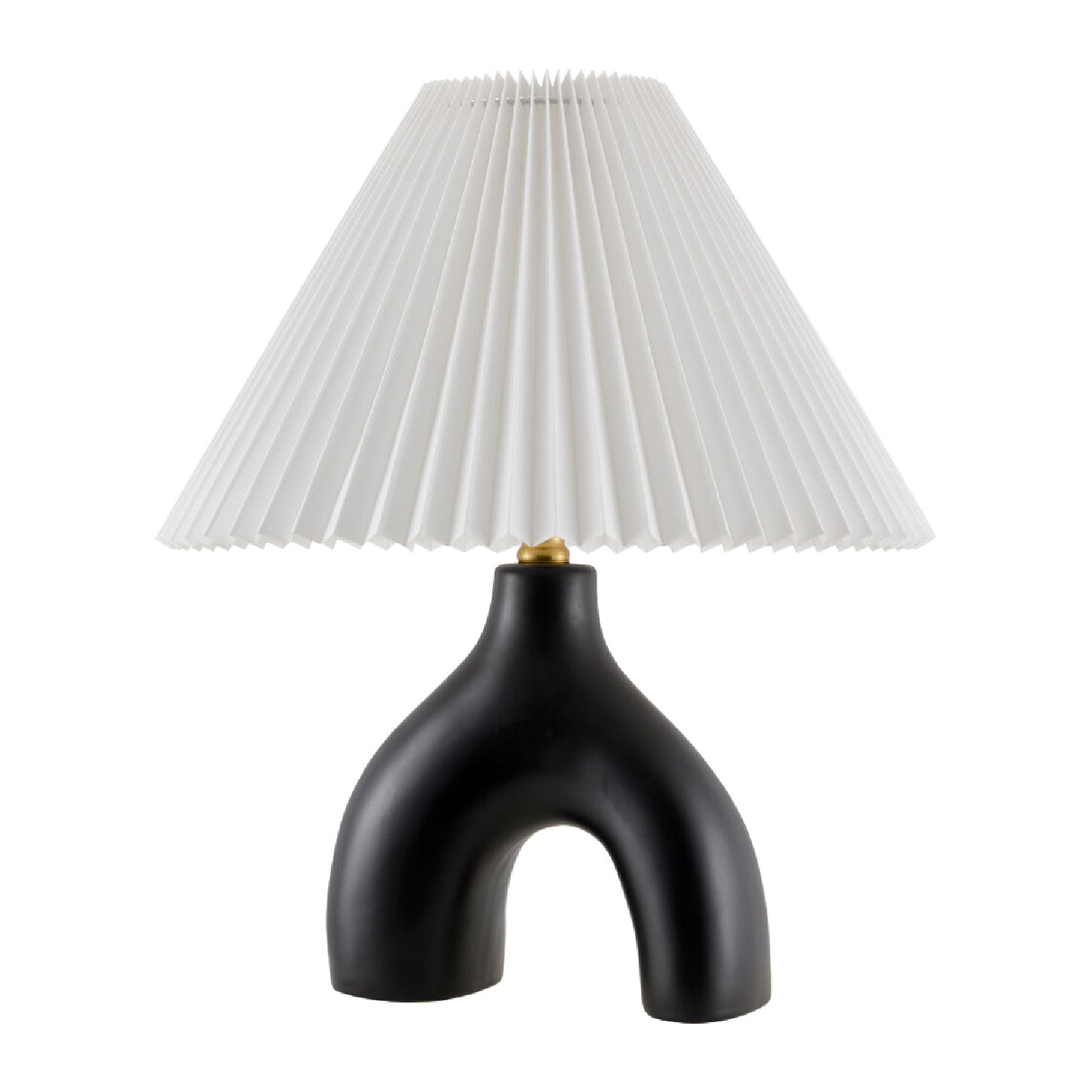 Ceramic White Linen Table Lamp | Oroa.com