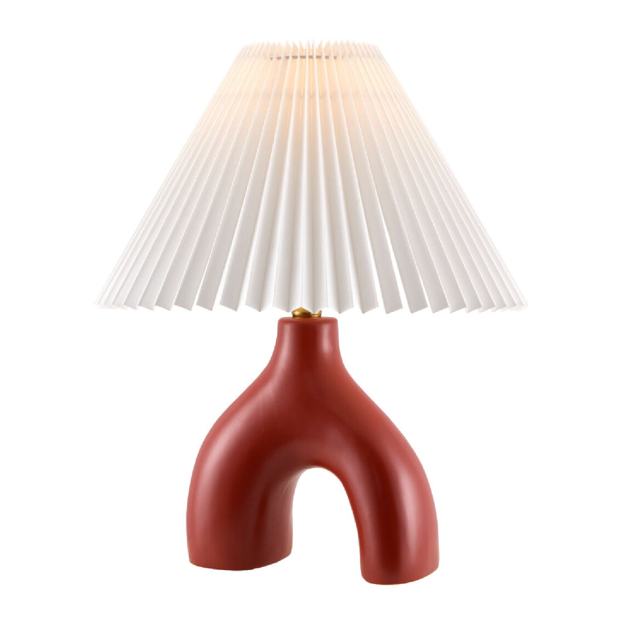 Ceramic White Linen Table Lamp | Oroa.com