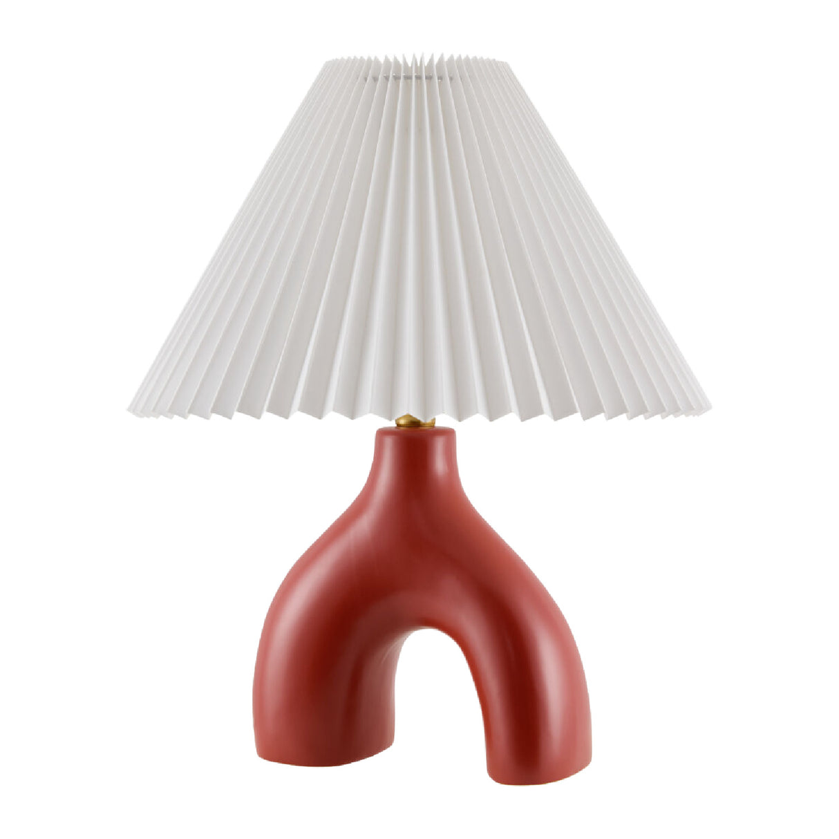 Ceramic White Linen Table Lamp | Oroa.com