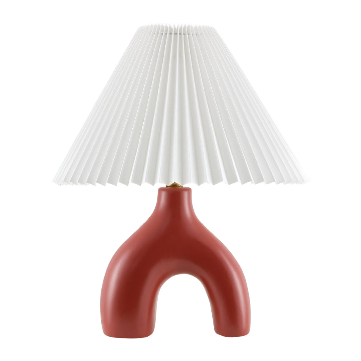 Ceramic White Linen Table Lamp | Oroa.com