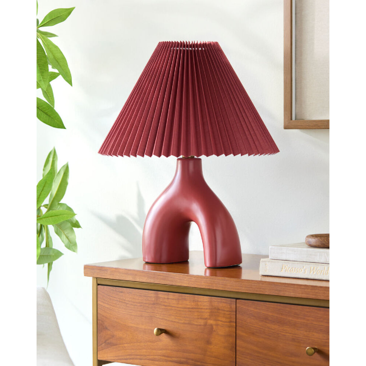 Modern European furniture - Ceramic Cream Linen Table Lamp - www.oroa.com | Oroa.com