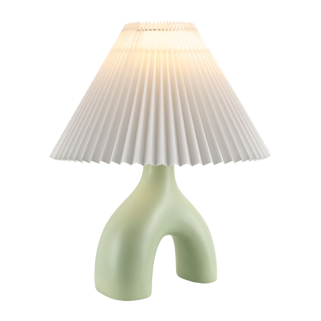 Ceramic White Linen Table Lamp | Oroa.com
