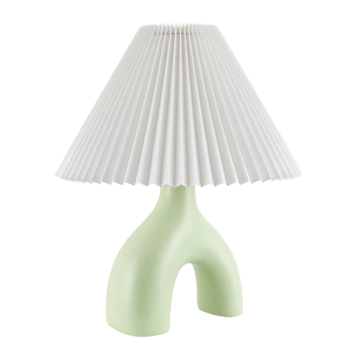 Ceramic White Linen Table Lamp | Oroa.com
