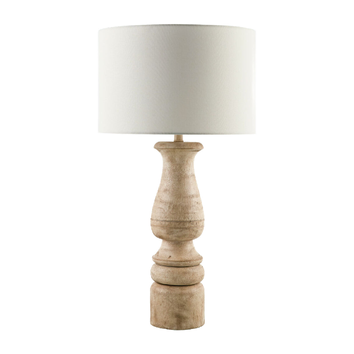 Modern European furniture - White Linen Accent Table Lamp - www.oroa.com | Oroa.com