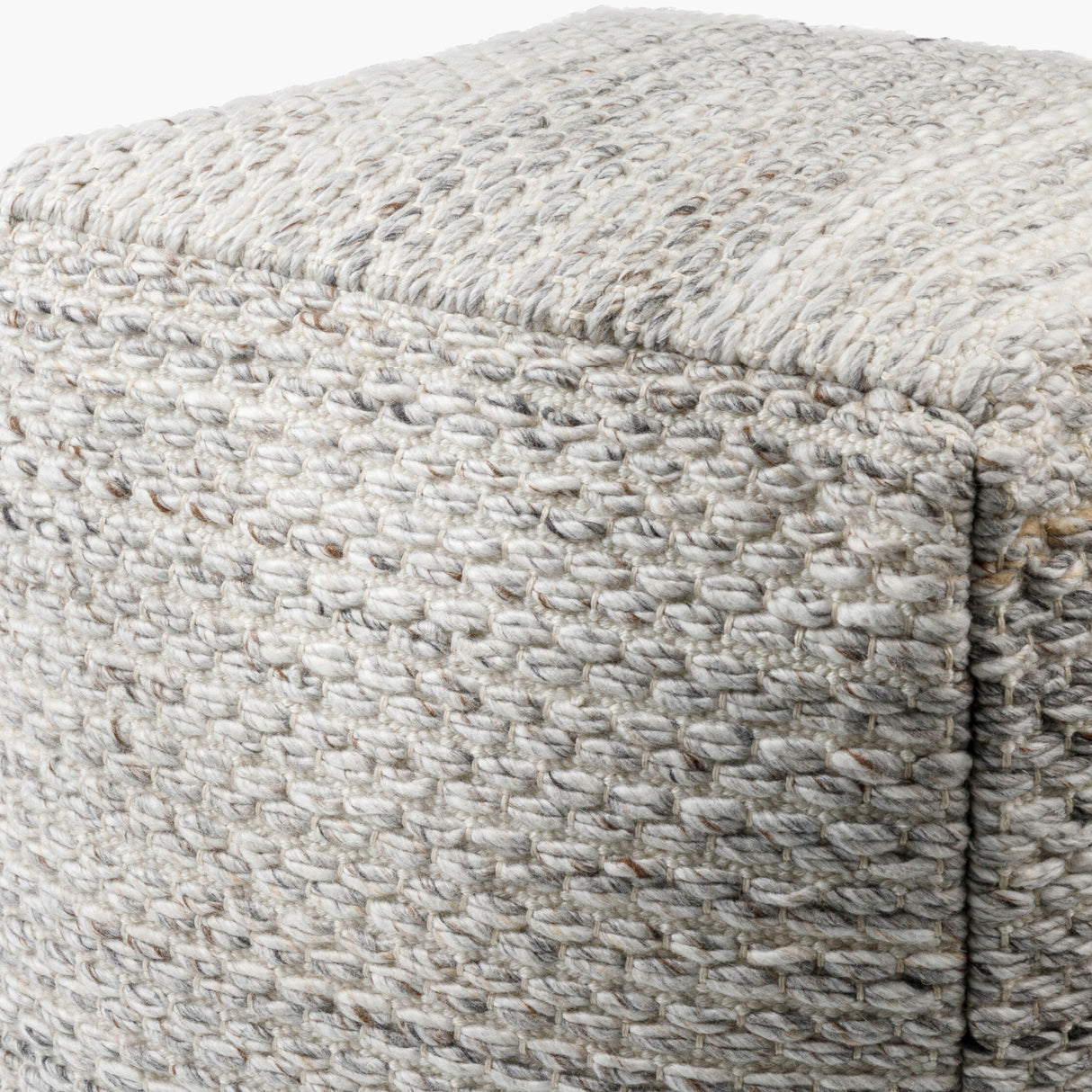 Woven Cube Outdoor Pouf | Oroa.com