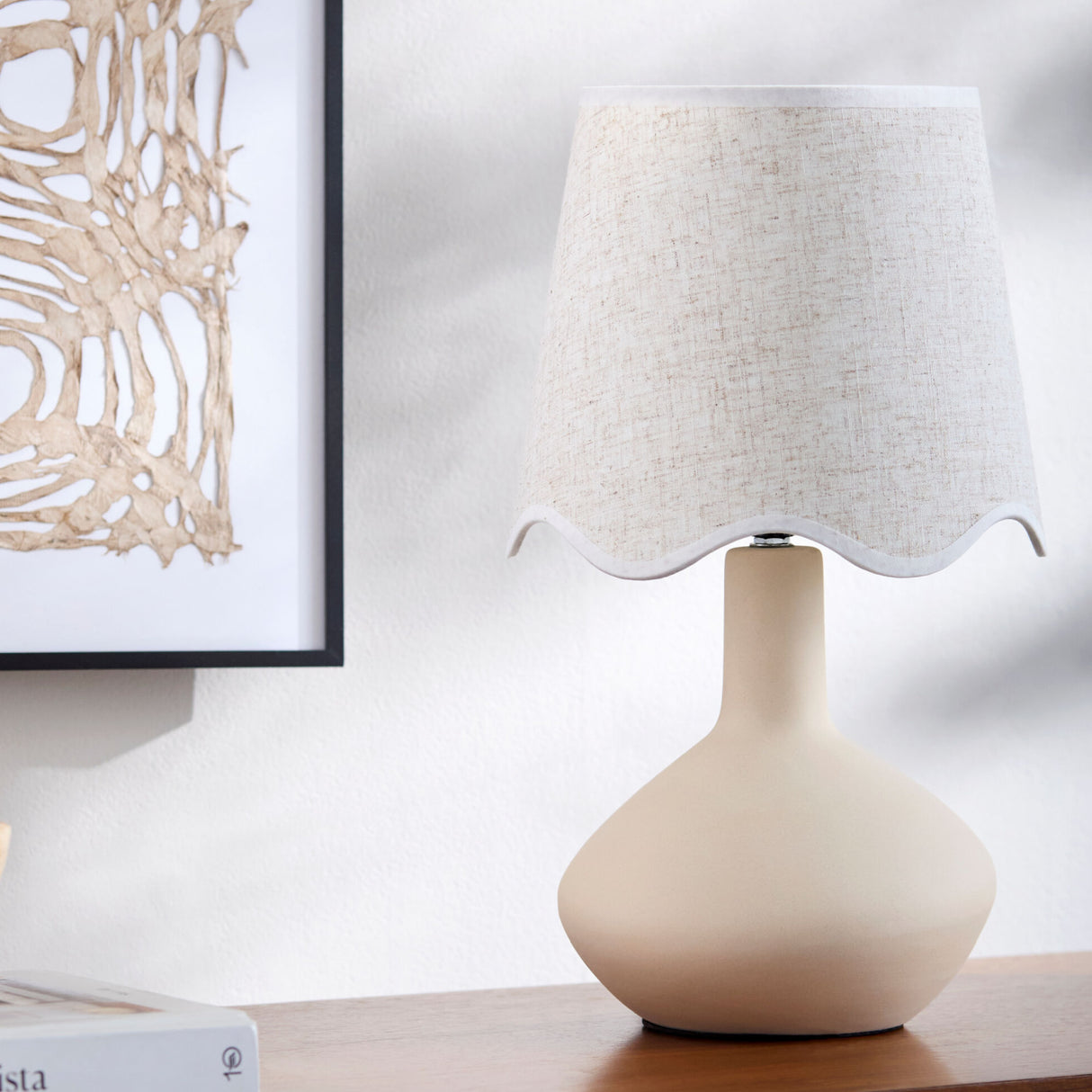 Modern European furniture - Wavy Rattan Accent Table Lamp - www.oroa.com | Oroa.com