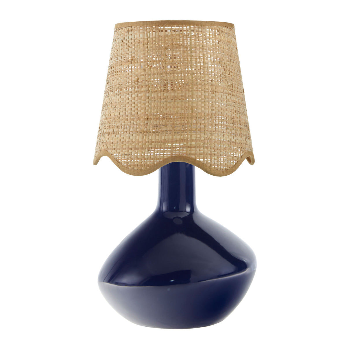 Modern European furniture - Wavy Rattan Accent Table Lamp - www.oroa.com | Oroa.com