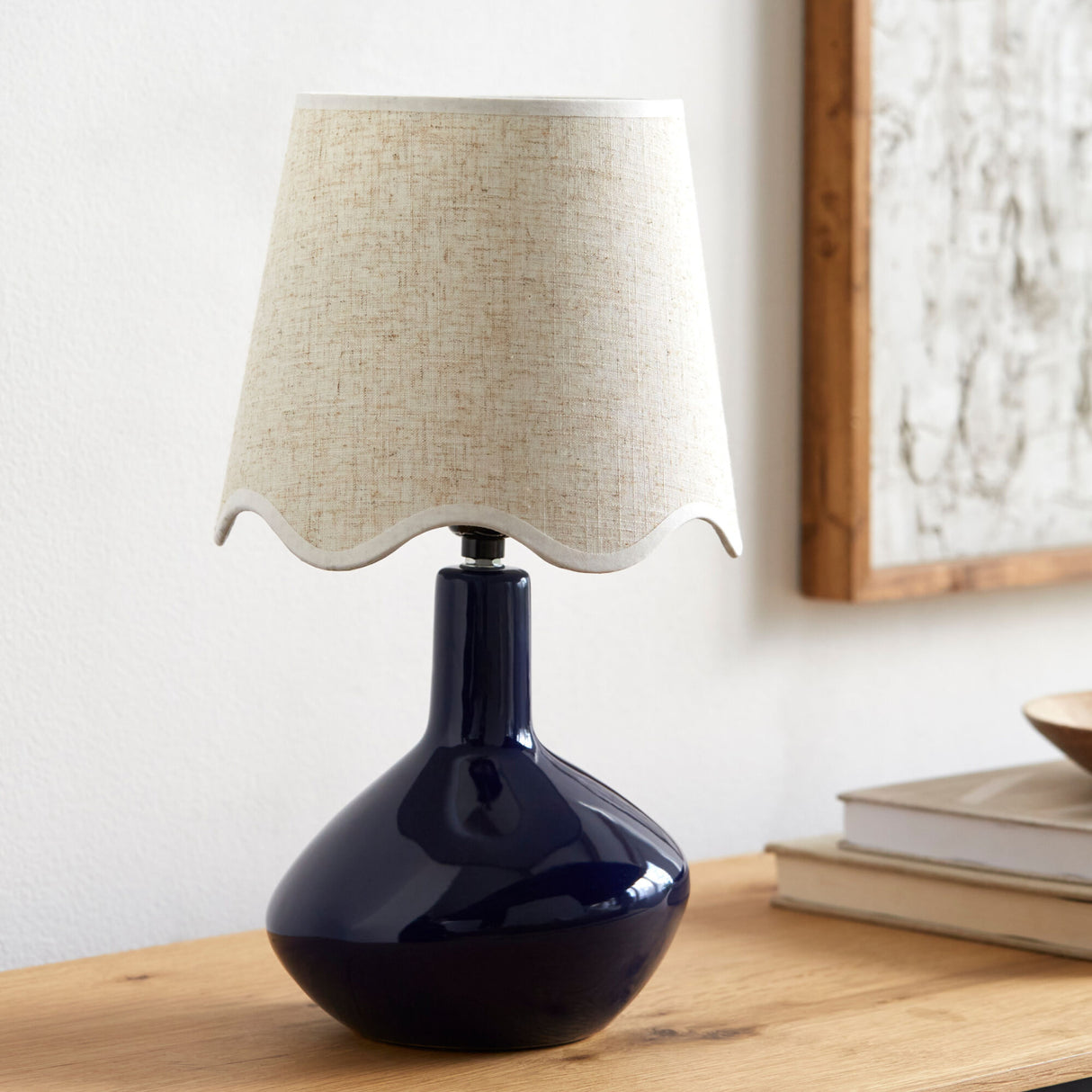 Modern European furniture - Wavy Rattan Accent Table Lamp - www.oroa.com | Oroa.com
