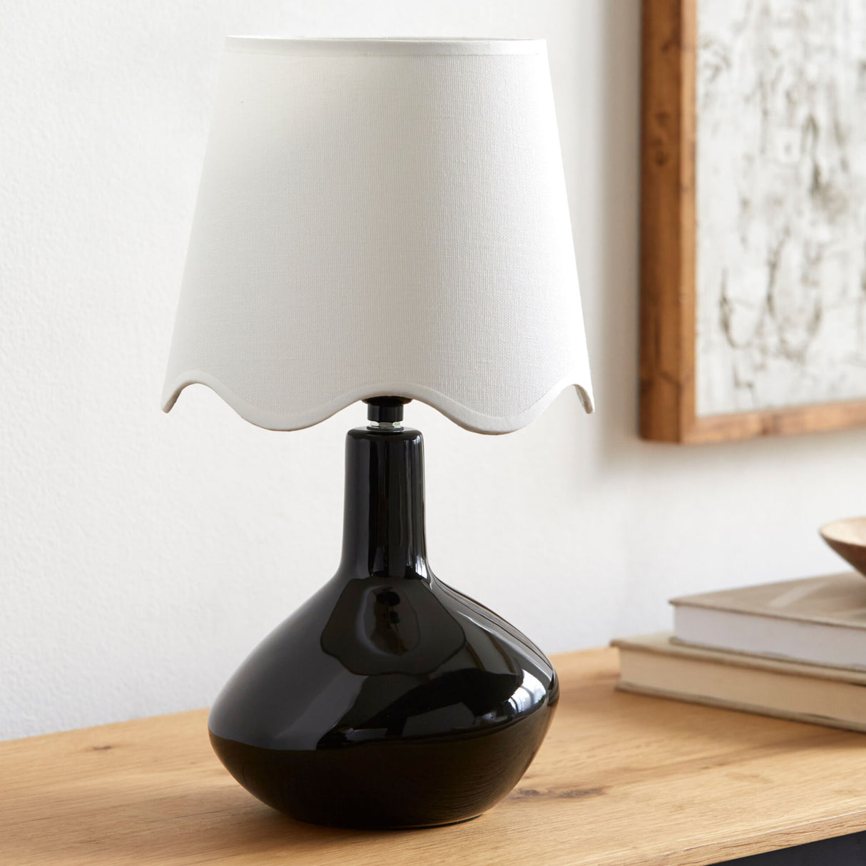 Modern European furniture - Wavy Rattan Accent Table Lamp - www.oroa.com | Oroa.com