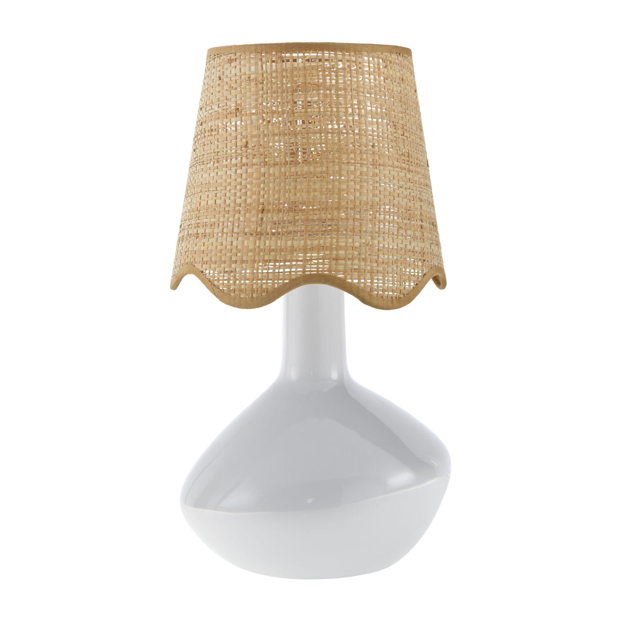 Modern European furniture - Wavy Rattan Accent Table Lamp - www.oroa.com | Oroa.com