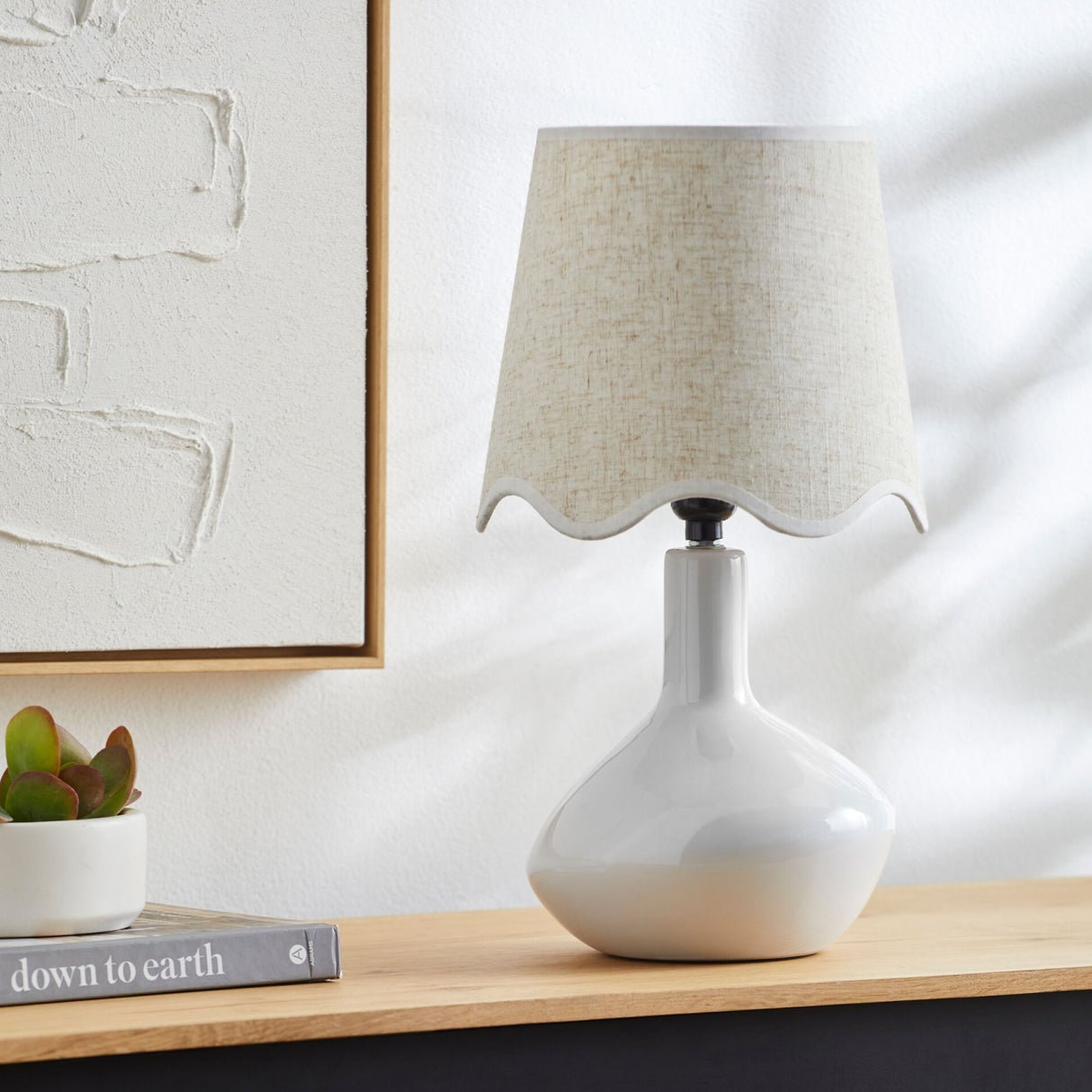 Modern European furniture - Wavy Rattan Accent Table Lamp - www.oroa.com | Oroa.com