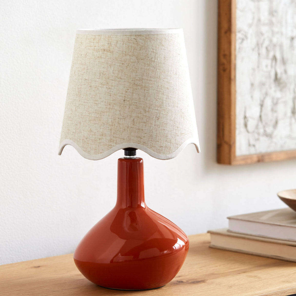 Modern European furniture - Wavy Rattan Accent Table Lamp - www.oroa.com | Oroa.com