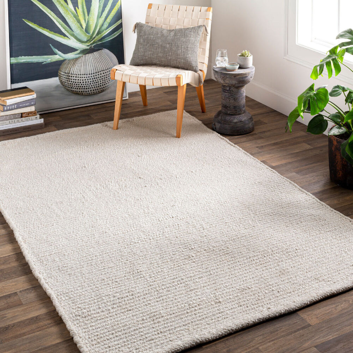 Modern furniture - Hand-Woven Yarn Minimalist Carpet - www.oroa.com | Oroa.com