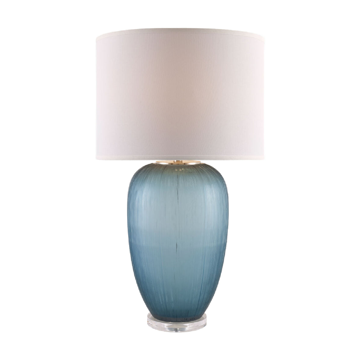 Modern European furniture - Blue Glass Accent Table Lamp - www.oroa.com | Oroa.com