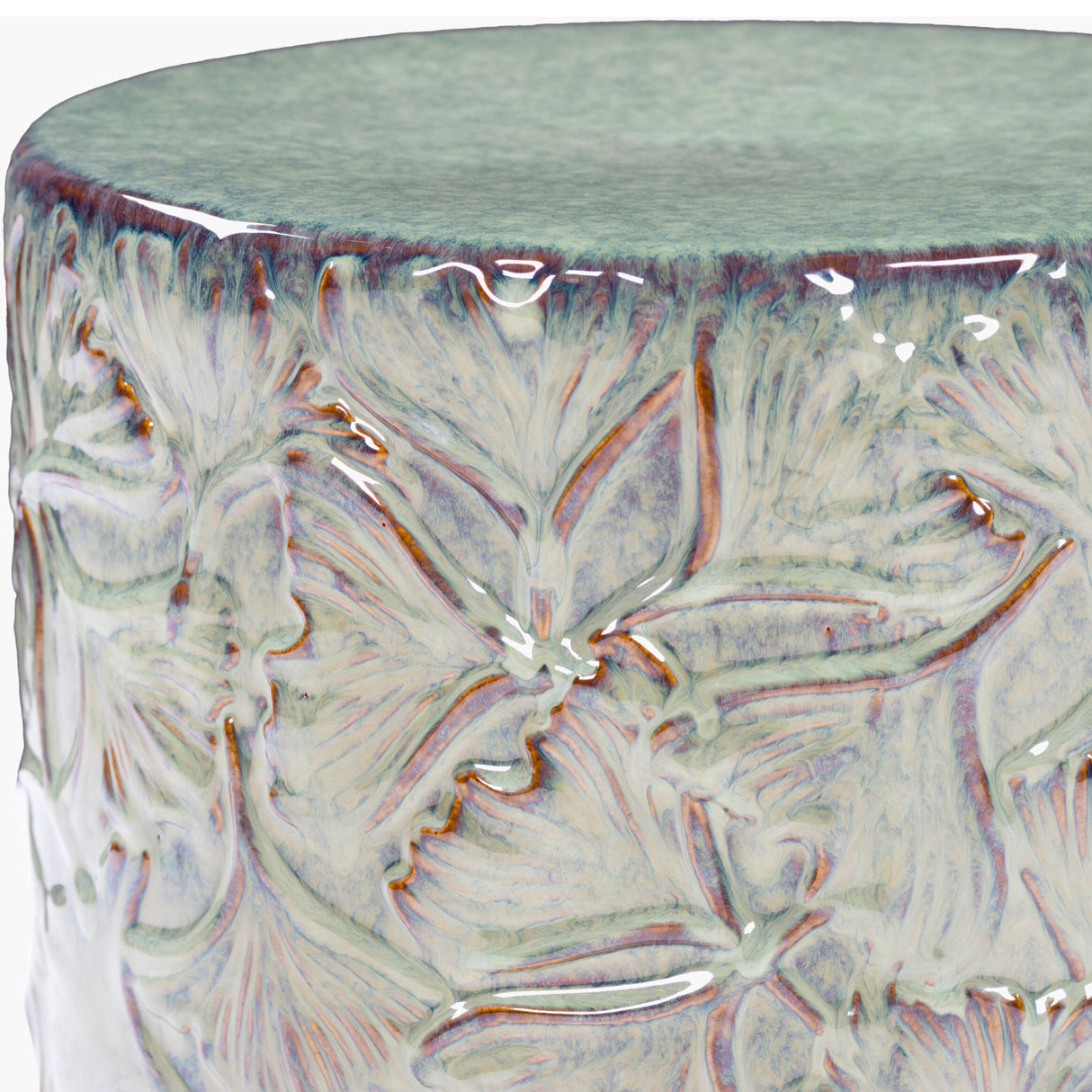 Carved Ceramic Garden Stool | Oroa.com