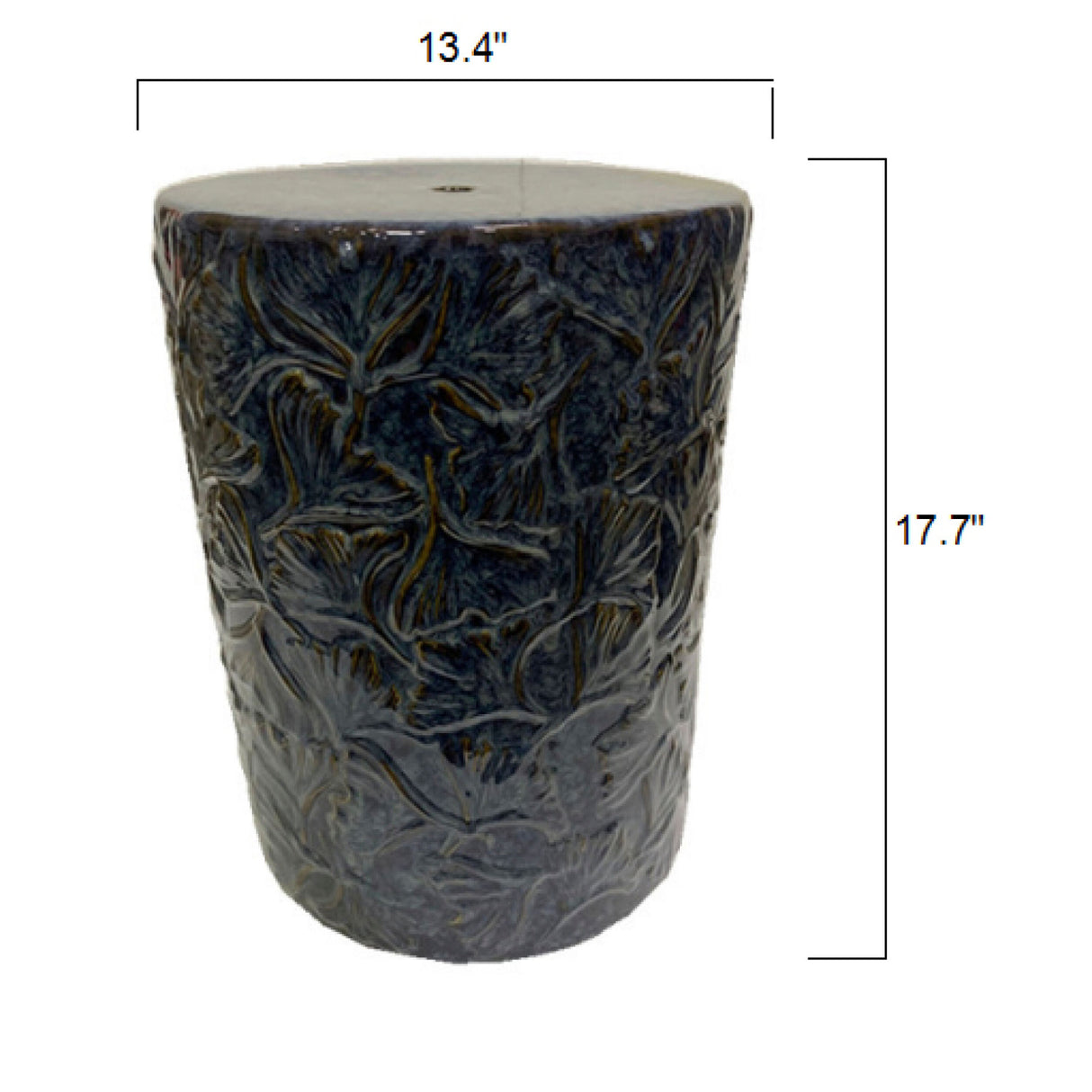Carved Ceramic Garden Stool | Oroa.com