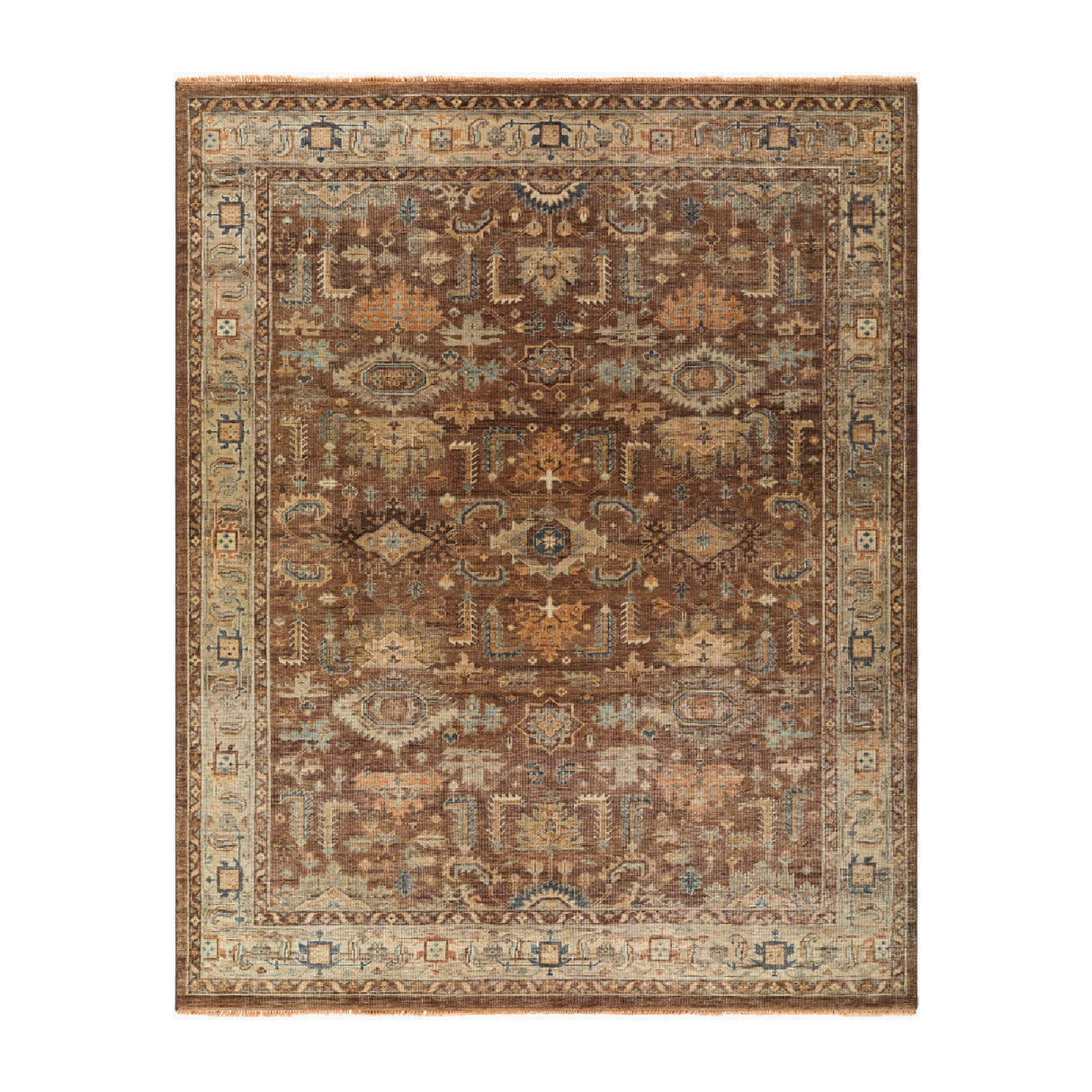 Modern furniture - Patterned Wool Fringe Carpet - www.oroa.com | Oroa.com