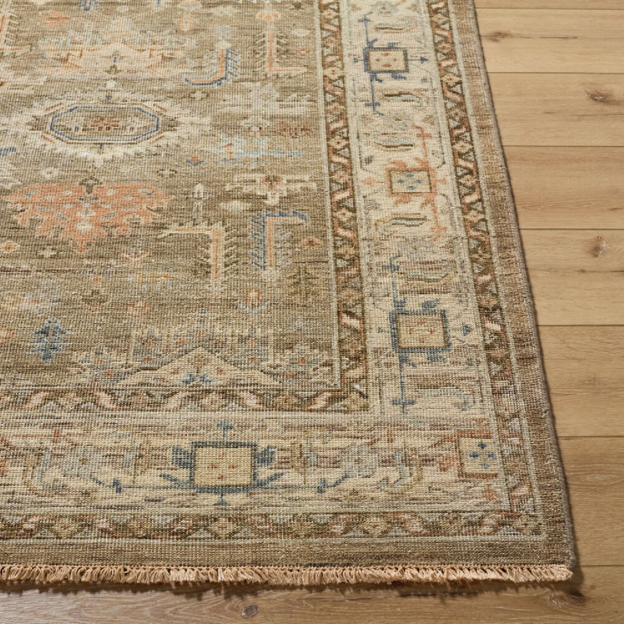 Modern furniture - Patterned Wool Fringe Carpet - www.oroa.com | Oroa.com