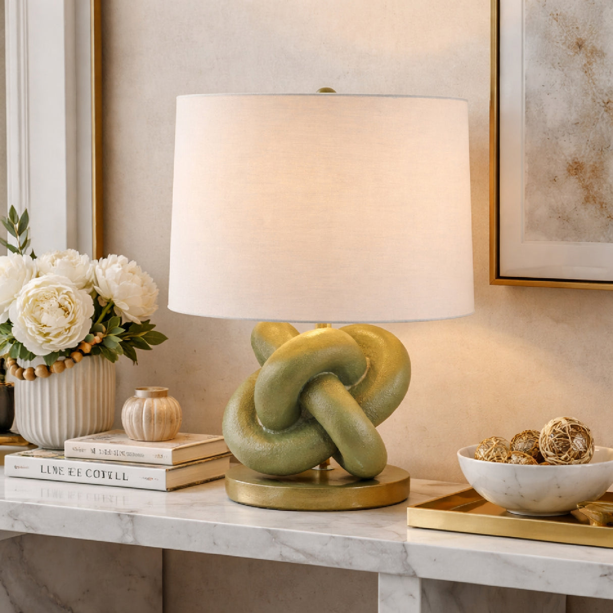 Knotted Base Accent Table Lamp | Oroa.com
