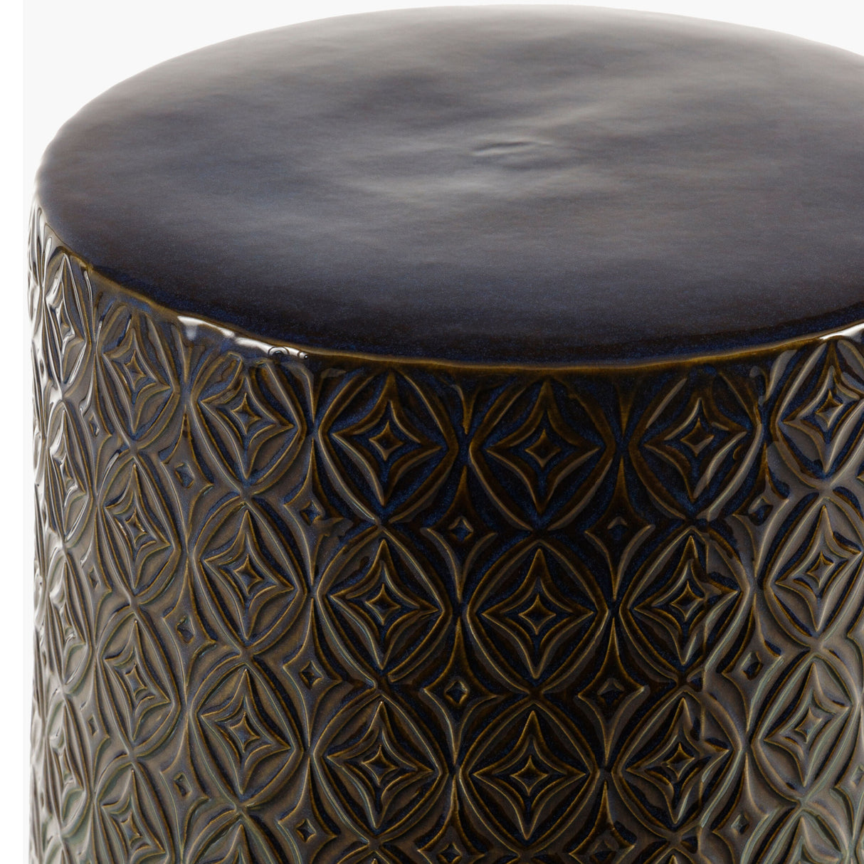 Carved Pattern Ceramic Garden Stool | Oroa.com
