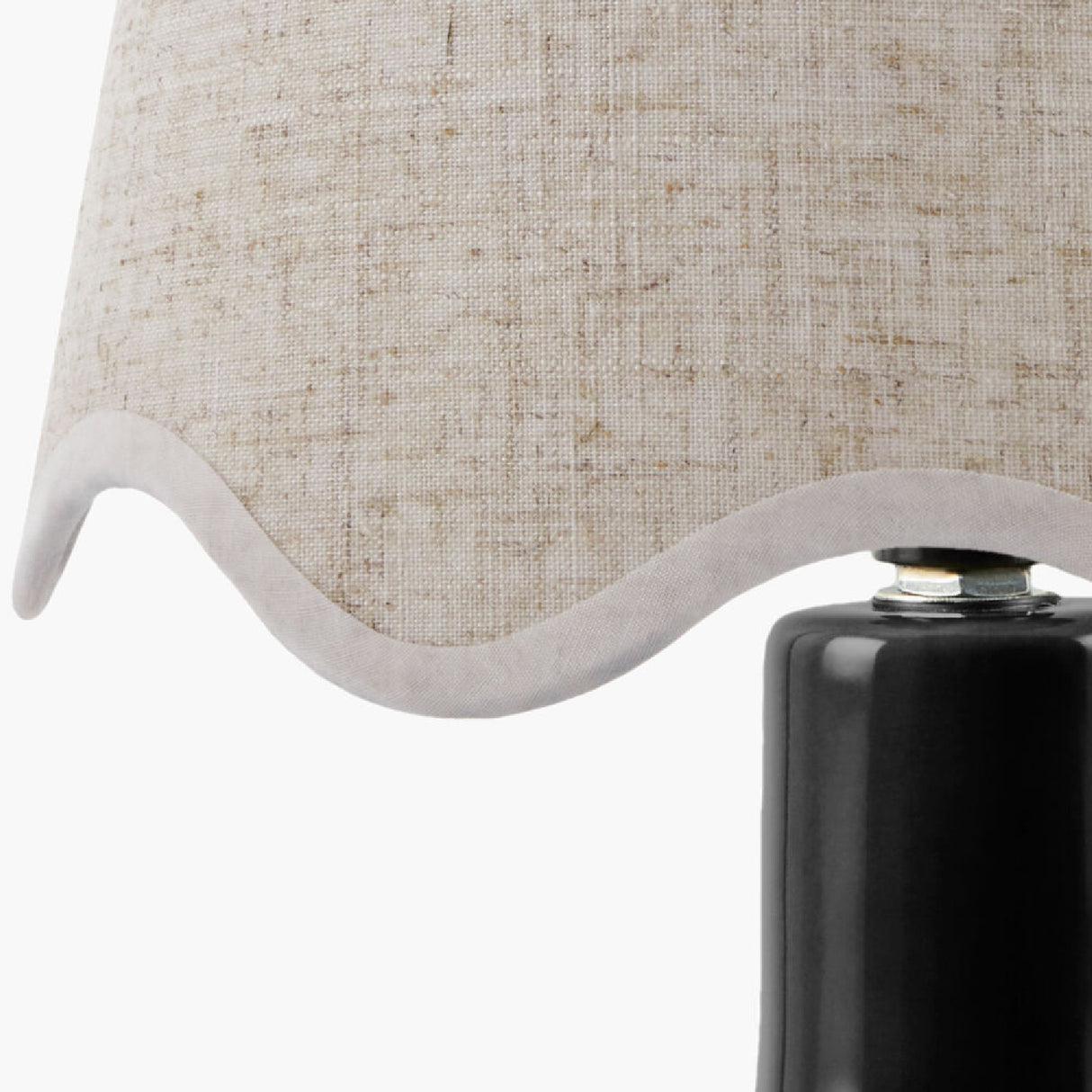 Modern European furniture - Wavy-Edge Rattan Ceramic Table Lamp - www.oroa.com | Oroa.com
