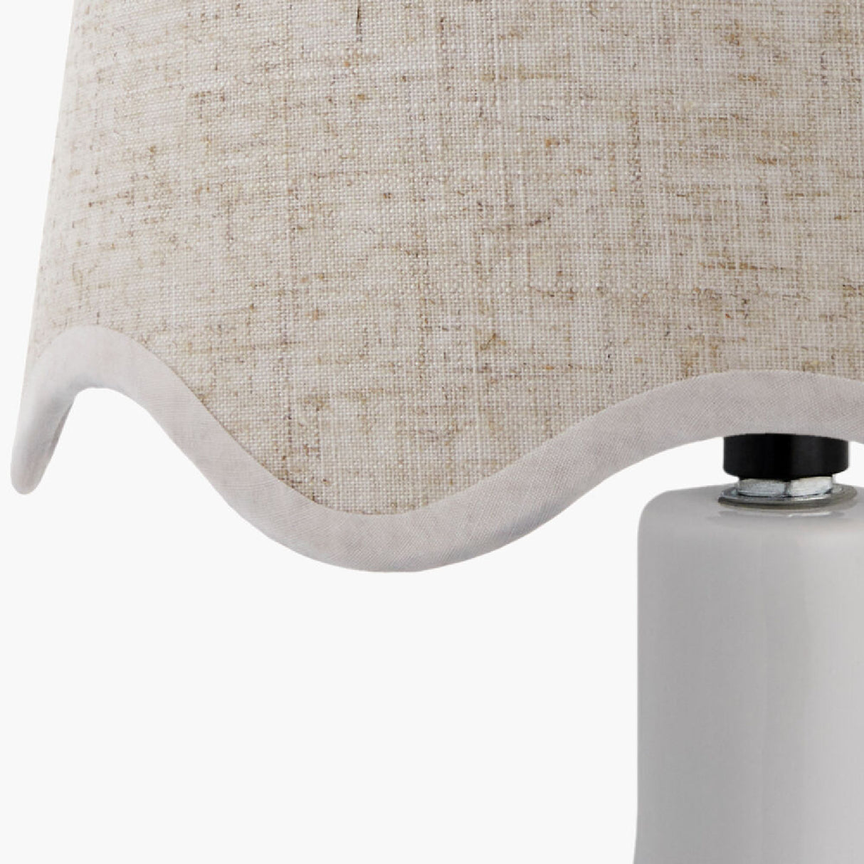 Modern European furniture - Wavy-Edge Rattan Ceramic Table Lamp - www.oroa.com | Oroa.com
