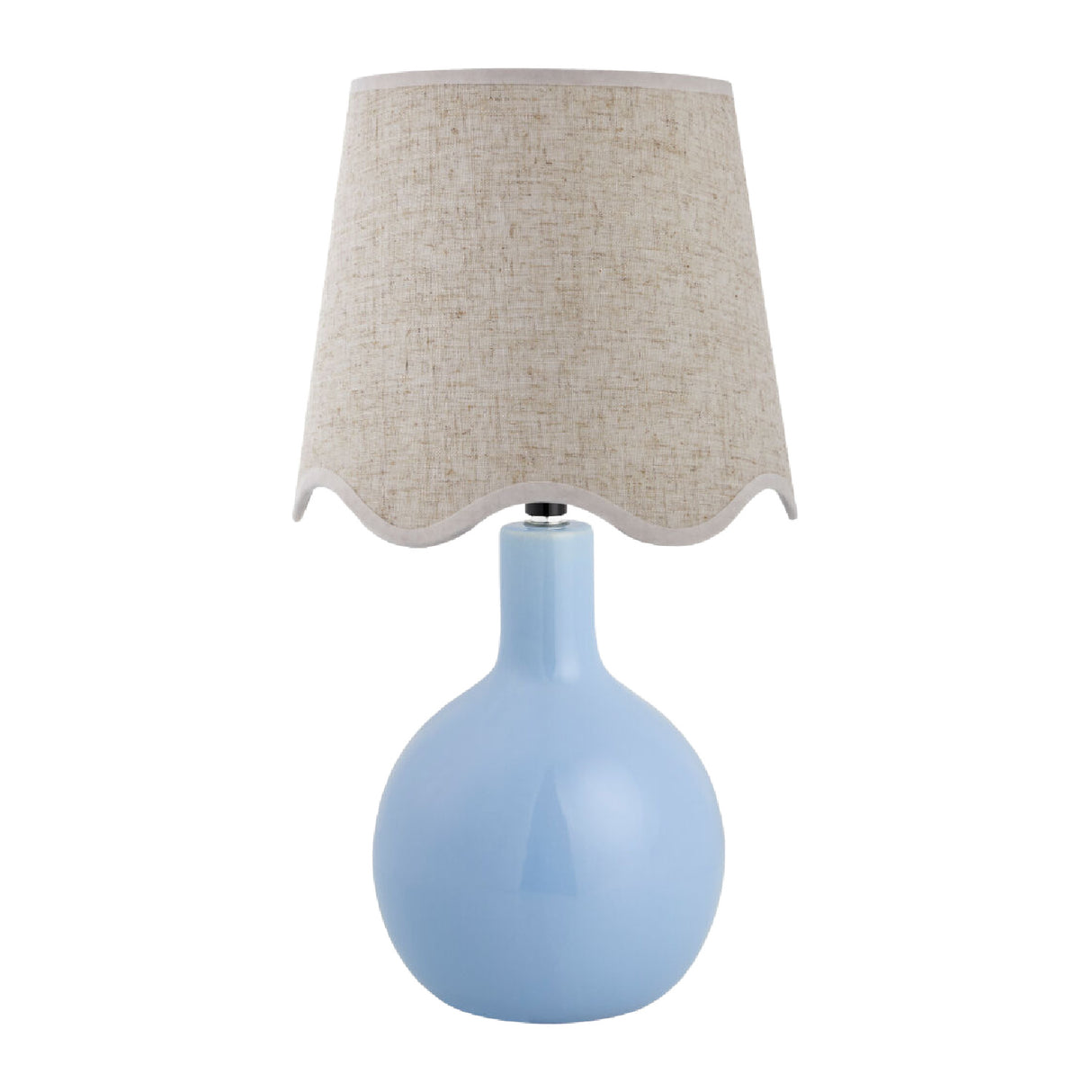 Modern European furniture - Wavy-Edge Rattan Ceramic Table Lamp - www.oroa.com | Oroa.com