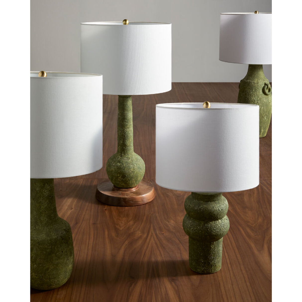 Rustic Green Ceramic Table Lamp | Oroa.com